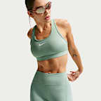 Nike Swift strakke hardloopshorts met binnenbroekje, hoge taille en zakken voor dames (10 cm)