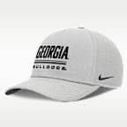Gorra universitaria Nike Dri-FIT ajustable para hombre Georgia Sideline Practice Rise