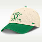 Gorra universitaria Nike ajustable para hombre Oregon Primetime 2-Tone Club