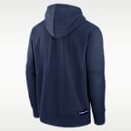 Milwaukee Brewers Authentic Collection Men's Nike Therma MLB Pullover Hoodie