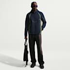 Casaco Windrunner em lã cardada com fecho completo e bloco de cor Nike Tech para homem