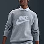 Nike Sportswear Club Men's Graphic Fleece Crew-Neck Sweatshirt