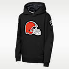 Cleveland Browns Salute to Service Sideline Club Big Kids' Nike NFL Pullover Hoodie