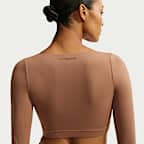 NikeSKIMS Matte Longsleeve-Wickeloberteil (Damen)