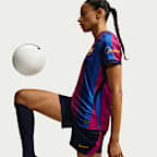 FC Barcelona 2026/27 Stadium Home Women's Nike Dri-FIT Soccer Replica Jersey