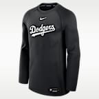 Los Angeles Dodgers Authentic Collection Game Time Men's Nike Dri-FIT MLB Long-Sleeve T-Shirt