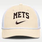 Gorra de rejilla Nike Dri-FIT de la MLB regulable para hombre New York Mets Rise