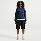 Sudadera de cuello redondo para mujer Nike Studio Fleece Medium Weight