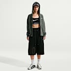 Sudadera con gorro de cierre completo para mujer Nike Studio Fleece Medium Weight