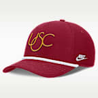 Gorra universitaria Nike ajustable para hombre USC Legacy Basketball Rope Rise