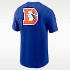 Denver Broncos Rewind Front And Back Hit Essential Men's Nike NFL T-Shirt