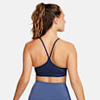 Bra deportivo acolchado de baja sujeción con cuello en V para mujer Nike Indy