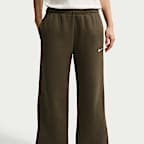 Pants de tiro medio y pierna amplia para mujer Nike Studio Fleece Medium Weight