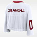 Oklahoma Logo Women's Jordan Brand Dri-FIT College Cropped Jersey