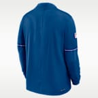 Playera Nike Dri-FIT de la NFL de cierre parcial para hombre Indianapolis Colts Sideline