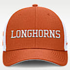 Gorra de rejilla universitaria Nike Dri-FIT ajustable para hombre Texas Dugout Coaches Rise
