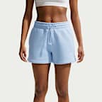 Dámské 10cm kraťasy Nike Sportswear Phoenix Fleece se středně vysokým pasem