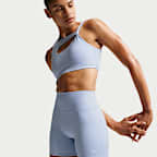 Nike One sykkelshorts med høyt liv til dame (13 cm)
