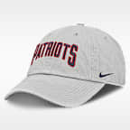 Gorra ajustable Nike de la NFL para hombre New England Patriots Primetime Club Arched