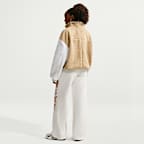 Pants de tiro medio y pierna amplia para mujer Nike Studio Fleece Medium Weight