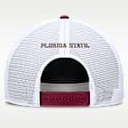 Gorra de rejilla universitaria Nike ajustable para hombre Florida State Sideline Gameday Rope