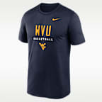 West Virginia Courtside Basketball Legend Men's Nike Dri-FIT College T-Shirt