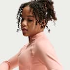 Nike Pro Dri-FIT top met halflange ritssluiting voor meisjes