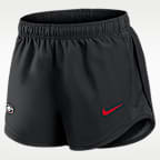 Shorts universitarios Nike Dri-FIT para mujer Georgia Tempo