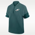 Philadelphia Eagles Sideline Coach Men's Nike NFL 1/2-Zip Short-Sleeve Jacket