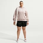 Nike Studio Fleece Medium Weight Women's Oversized Pullover Logo Hoodie