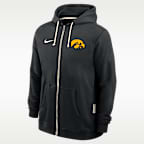 Iowa Sideline Men's Nike Dri-FIT College Full-Zip Hoodie
