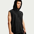 Nike N.A.C. Men's Dri-FIT Fleece Sleeveless Training Hoodie