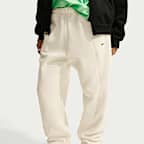 Nike Studio Fleece Heavyweight Plush Women's Oversized High-Waisted Pants