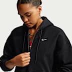 Nike Studio Fleece Heavyweight Oversize-Kapuzenjacke (Damen)