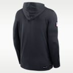 Playera de manga larga Nike Dri-FIT de la NFL con gorro para hombre Miami Dolphins Rivalries Collection Sideline