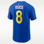 Playera Nike de la NFL para hombre Jared Verse Los Angeles Rams