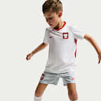 Tredelat fotbollsställ Nike Replica Polen 2026 för barn
