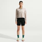 Playera de trail running de manga larga con botones para mujer ACG "Aireez"