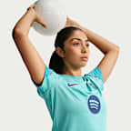 Kortärmad fotbollströja FC Barcelona Strike (tredjeställ) Nike Dri-FIT för kvinnor