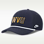 West Virginia Legacy Basketball Rope Rise Men's Nike College Adjustable Hat