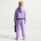 Sudadera con gorro Dri-FIT de cierre completo para niña talla grande Nike Pro Fleece