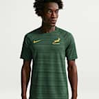 Springboks Men's Nike Rugby Training Top Sleeve Top