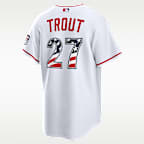 Mike Trout Los Angeles Angels USA 250 Men's Nike MLB Stadium Jersey
