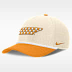 Gorra universitaria Nike ajustable para hombre Tennessee Primetime Rope 2-Tone Rise