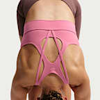 Bra deportivo de baja sujeción de líneas largas con almohadillas para mujer Nike Zenvy