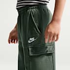 Pants cargo de tejido Fleece para niños talla grande Nike Sportswear Club