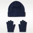 Nike Big Kids' Club Beanie and Gloves Set
