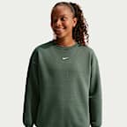Sudadera de cuello redondo oversized para niña talla grande Nike Sportswear Studio
