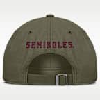 Gorra universitaria Nike ajustable para hombre Florida State Primetime Club
