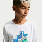 Playera de manga larga para niños grandes Nike Sportswear